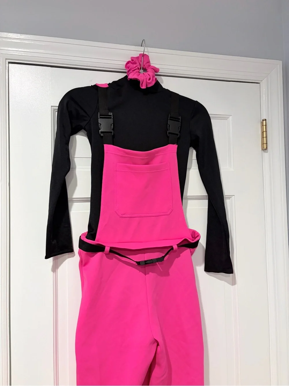 Weissman Jumpin’ Jumpin’ Pink Overalls Dance Costume Child Large L